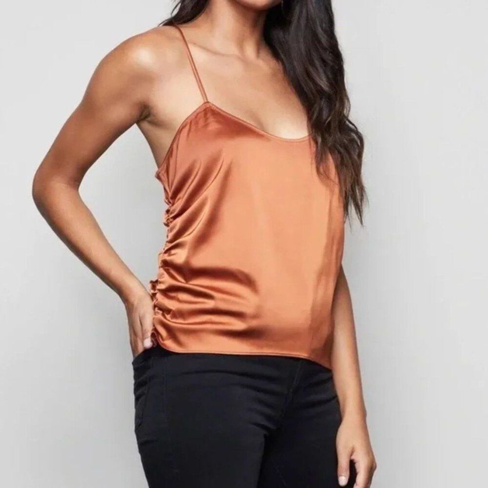 Good American | Copper Ruched Cami | Size 3 Large